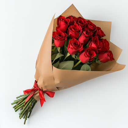 Long Stem Red Roses Bouquet